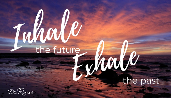 Inhal the future - exhale the past image