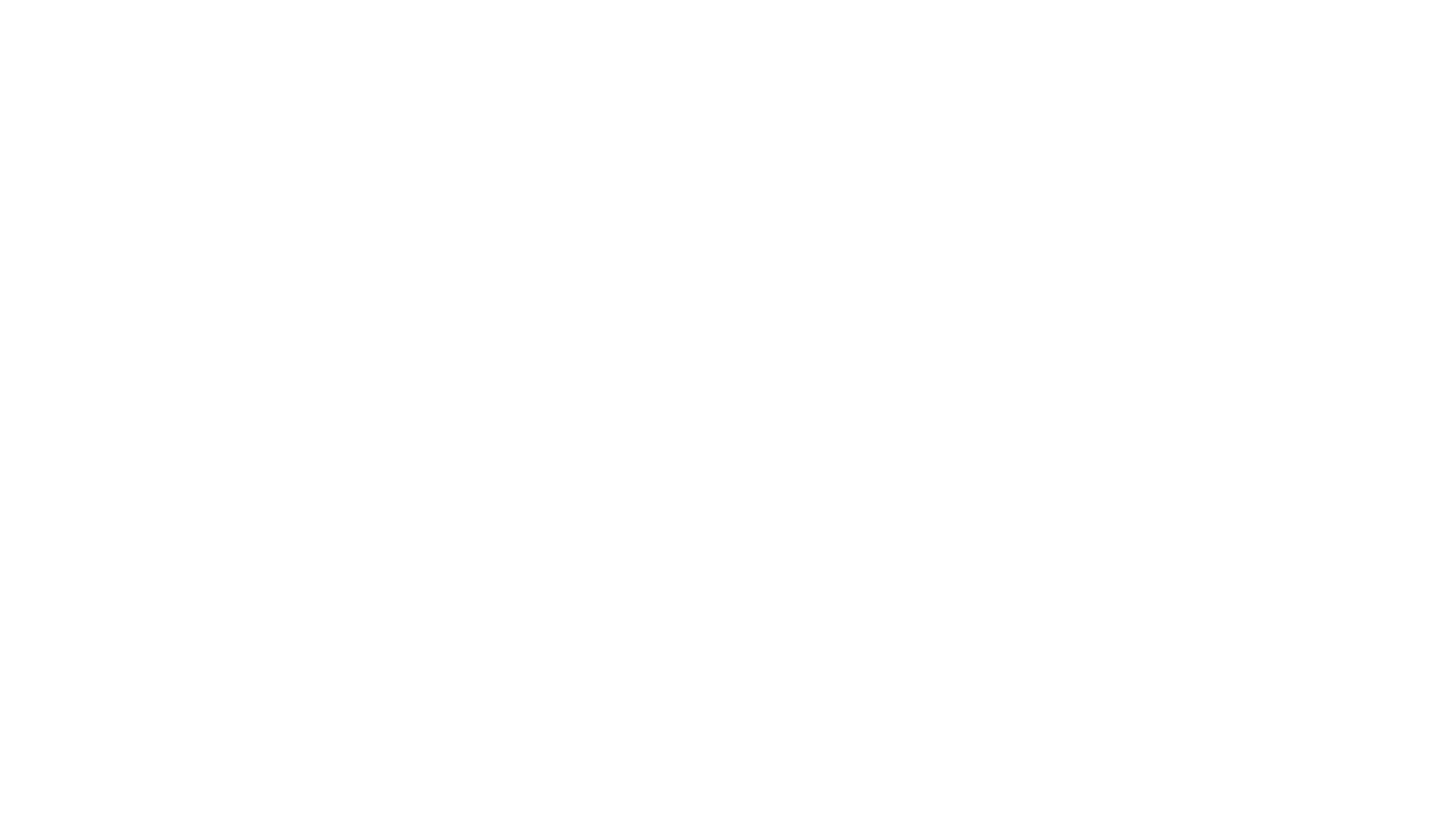 Phillip Morris logo white