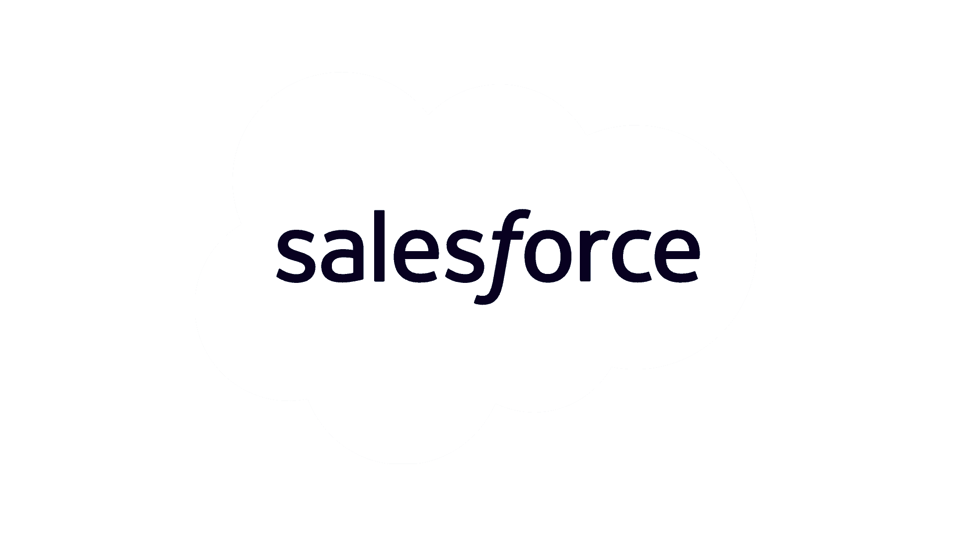 Salesforce logo white